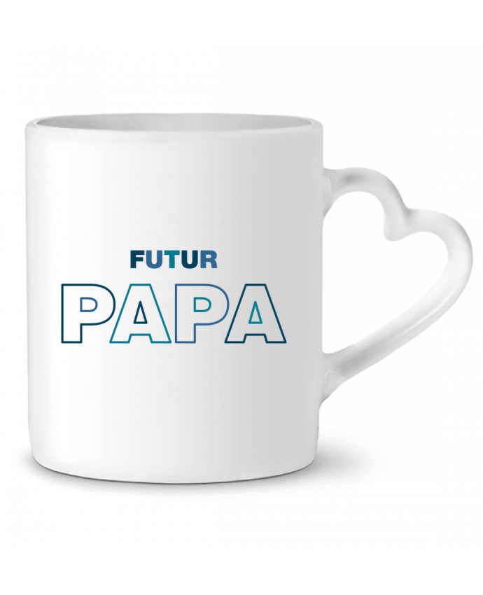 Mug coeur Futur papa par tunetoo