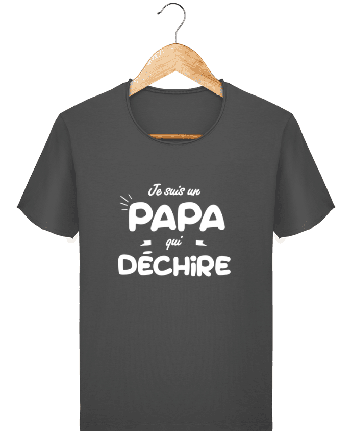  T-shirt Homme vintage Je suis un papa qui déchire par tunetoo