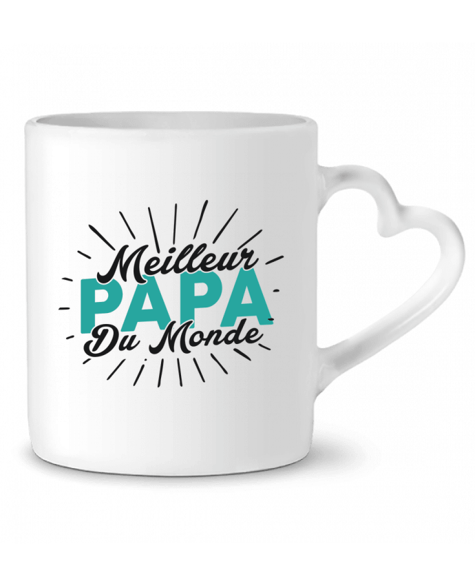 Mug Heart Meilleur papa du monde by tunetoo