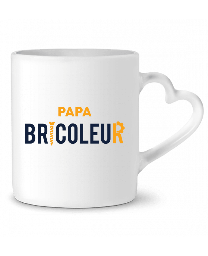 Mug coeur Papa bricoleur par tunetoo