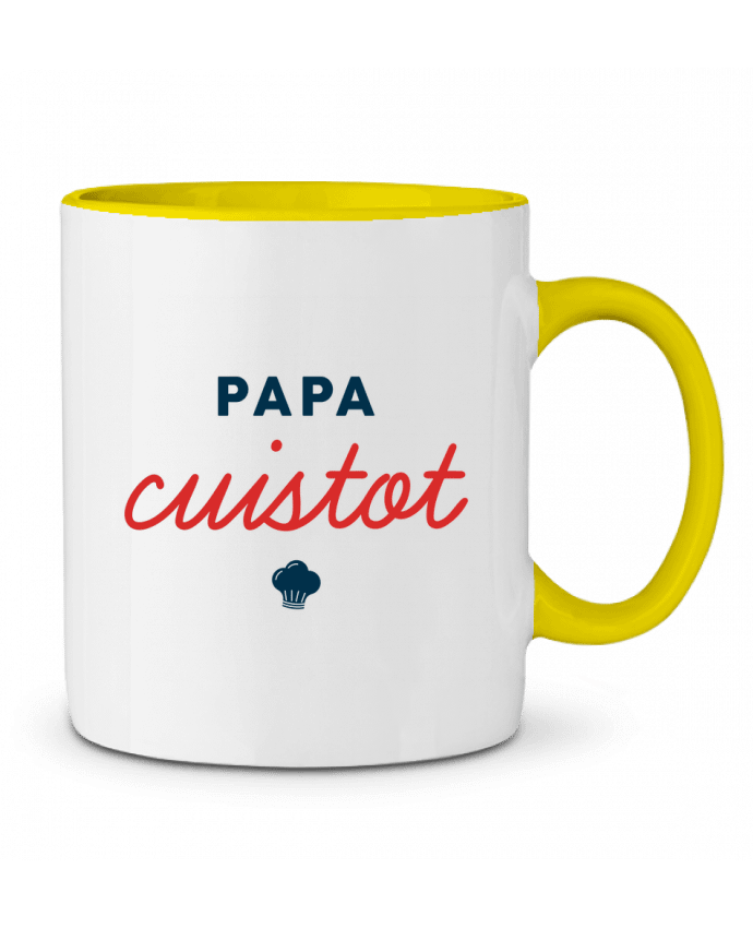 Mug bicolore Papa cuistot tunetoo