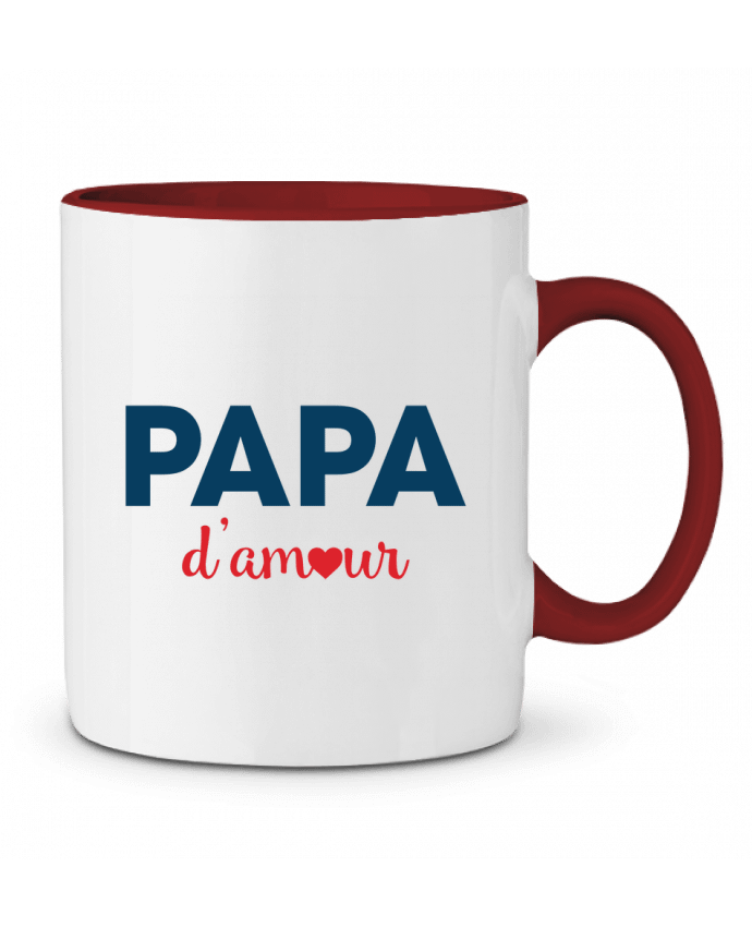 Mug bicolore Papa d'amour tunetoo