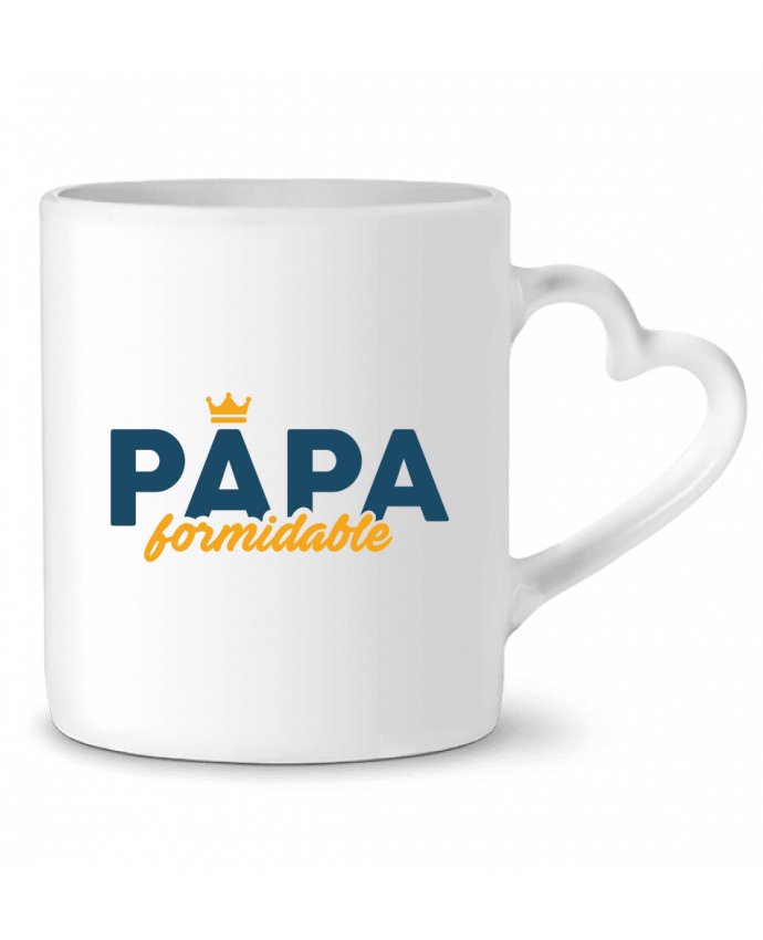 Mug coeur Papa formidable par tunetoo