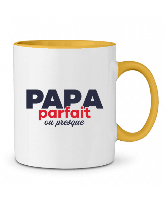 Mug bicolore Papa parfait ou presque tunetoo