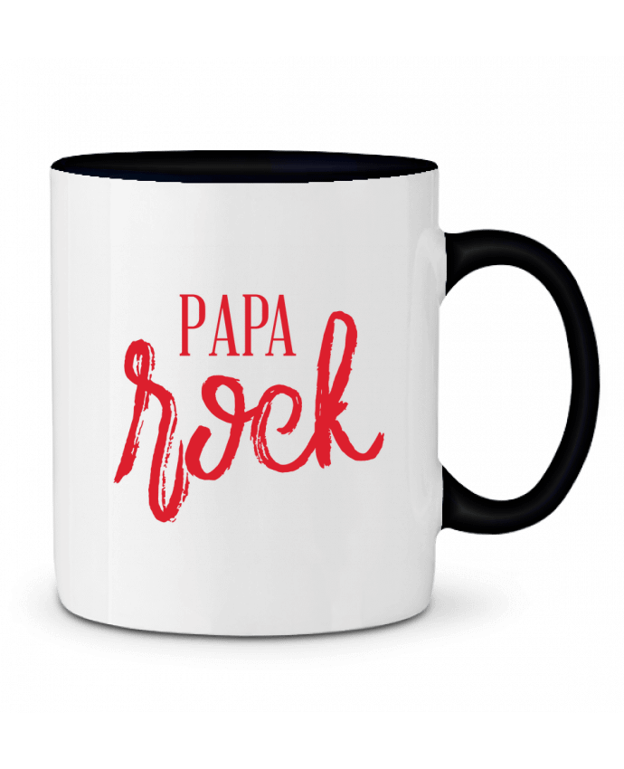 Mug bicolore Papa Rock tunetoo