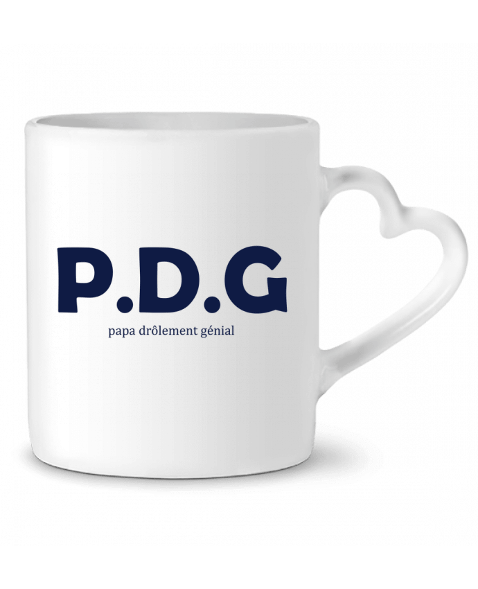 Mug coeur Papa drôlement génial par tunetoo