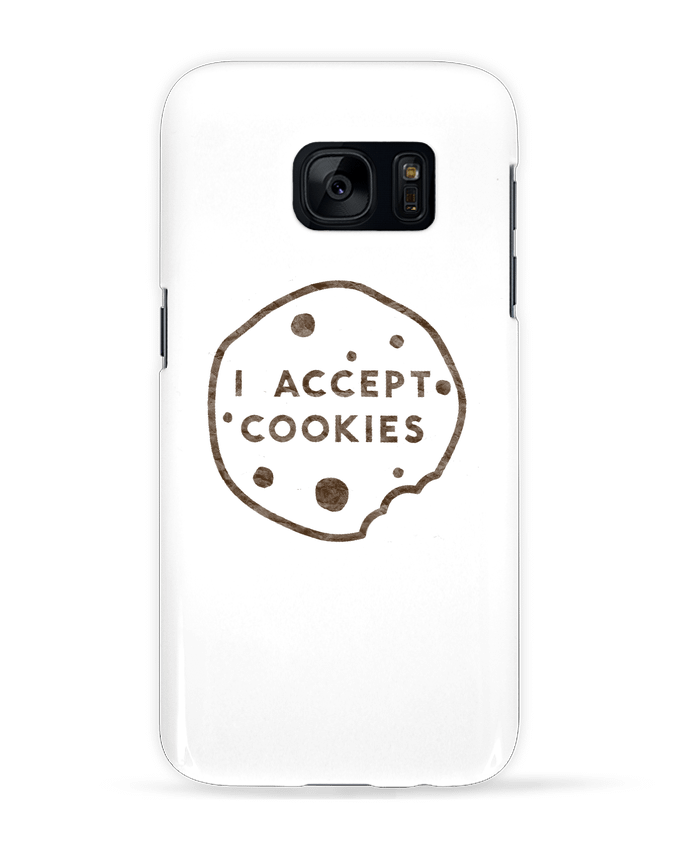Case 3D Samsung Galaxy S7 I accept cookies by Florent Bodart