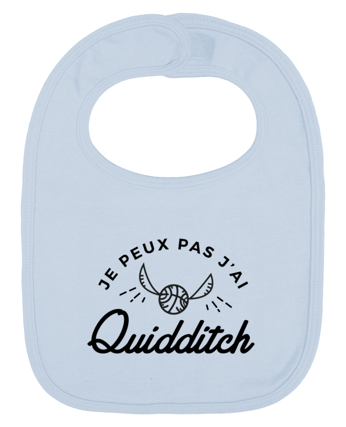 Baby Bib plain and contrast Je peux pas j'ai Quidditch by Nana