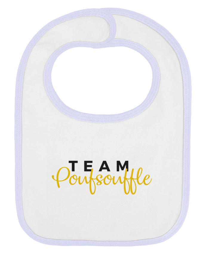 Bavoir bébé uni Team Poufsouffle par Nana