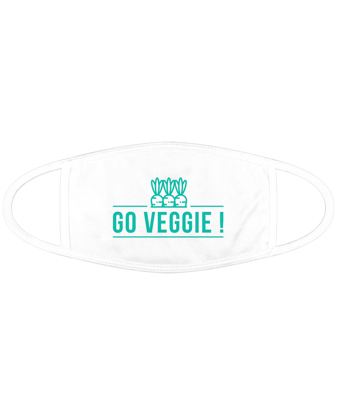 Mascarilla de protección personalizada Go veggie ! por Folie douce