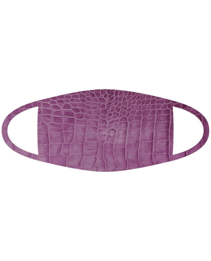 Mascarilla de protección personalizada Cuir croco violet por Les Caprices de Filles