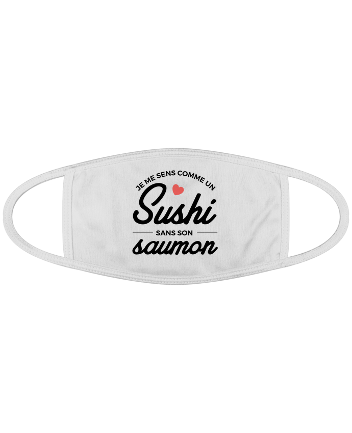 Mascarilla de protección personalizada Je me sens comme un sushi sans son saumon por Nana