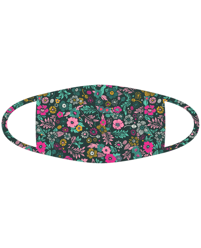 Masque Sublimable Taille L Masque Sublimable Taille L liberty vert rose by justsayin