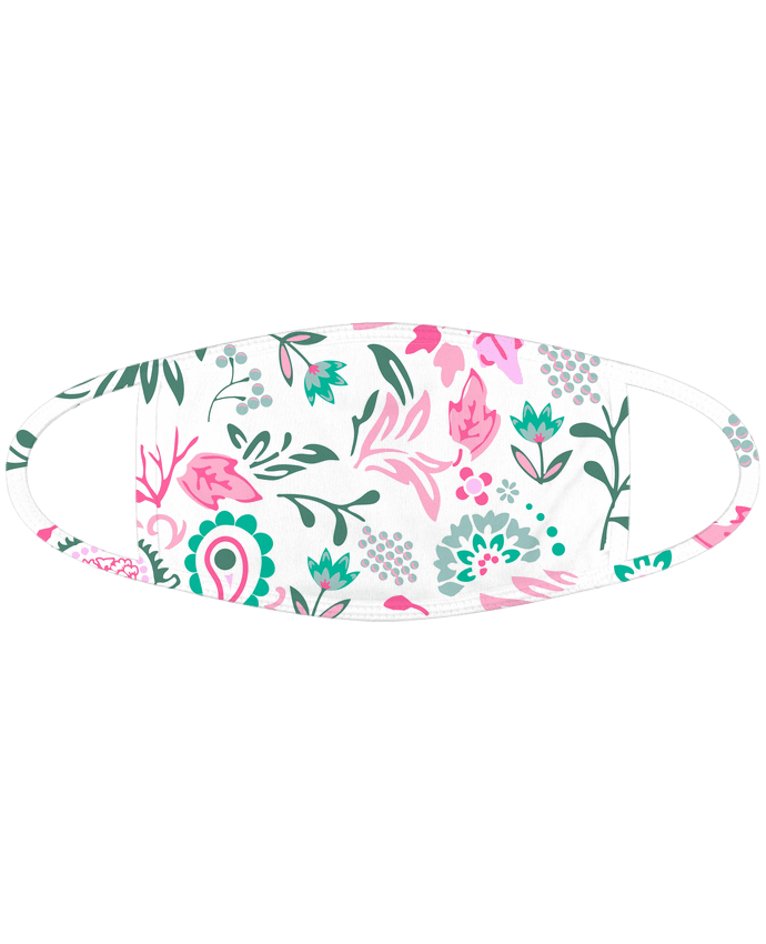 Masque Sublimable Taille L Masque Sublimable Taille L Liberty marine blanc rose vert by justsayin
