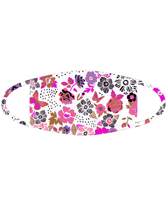 Masque Sublimable Taille L Liberty blanc rose by justsayin
