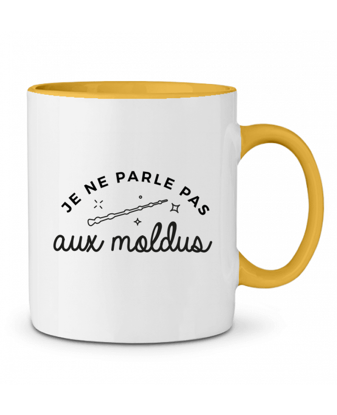 Mug bicolore Je ne parle pas aux Moldus Nana