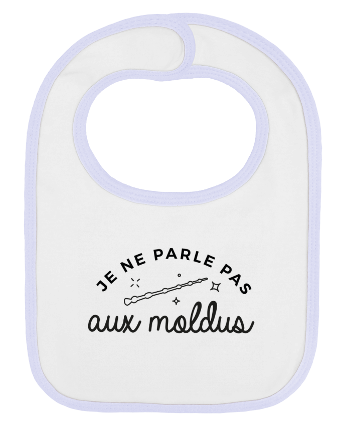 Bavoir bébé uni Je ne parle pas aux Moldus par Nana