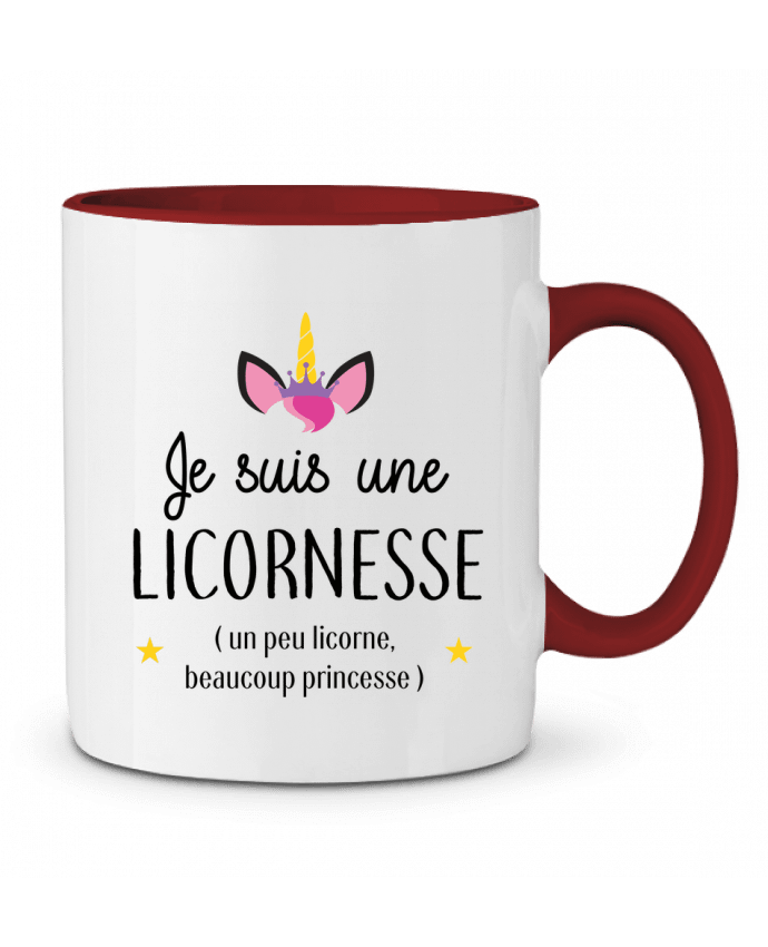 Mug bicolore Licornesse La boutique de Laura