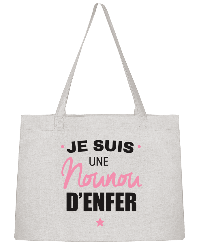 Sac Shopping Je suis une nounou d'enfer par La boutique de Laura