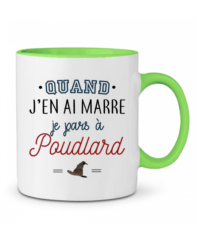 Mug bicolore Je pars à Poudlard La boutique de Laura