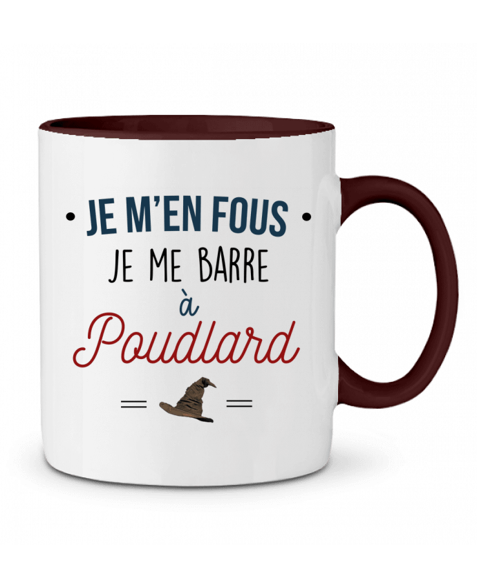 Mug bicolore J'men fou je me barre à Poudlard La boutique de Laura