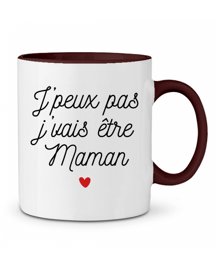 Mug bicolore J'vais être maman La boutique de Laura