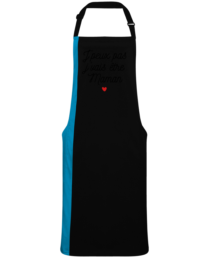 Tablier bicolore J'vais être maman par  La boutique de Laura
