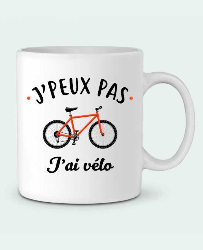 Mug  J'peux pas j'ai vélo par La boutique de Laura