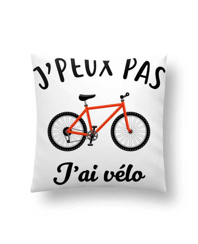 Coussin J'peux pas j'ai vélo par La boutique de Laura