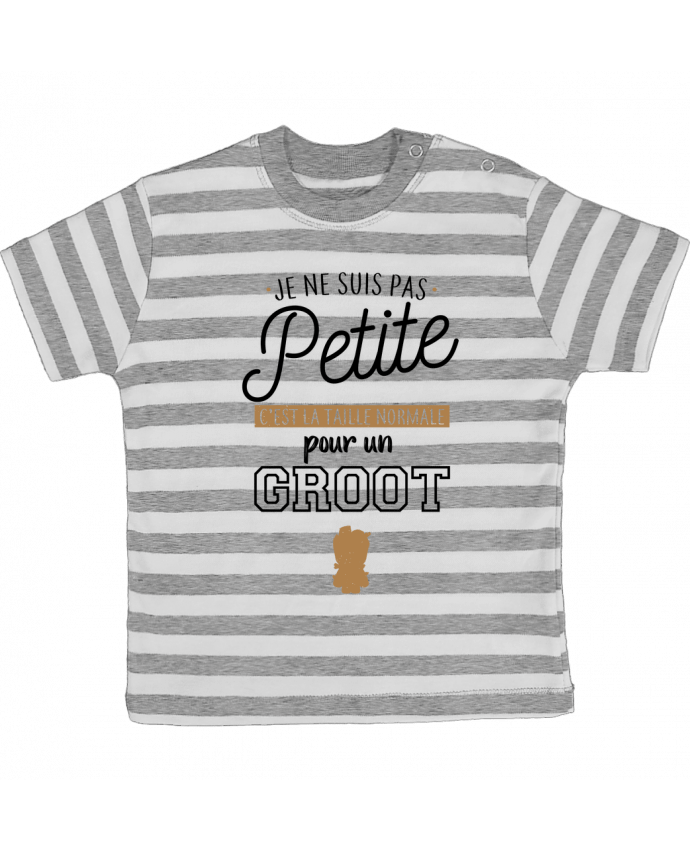 Tee-shirt bébé à rayures Taille normal pour un Groot par La boutique de Laura