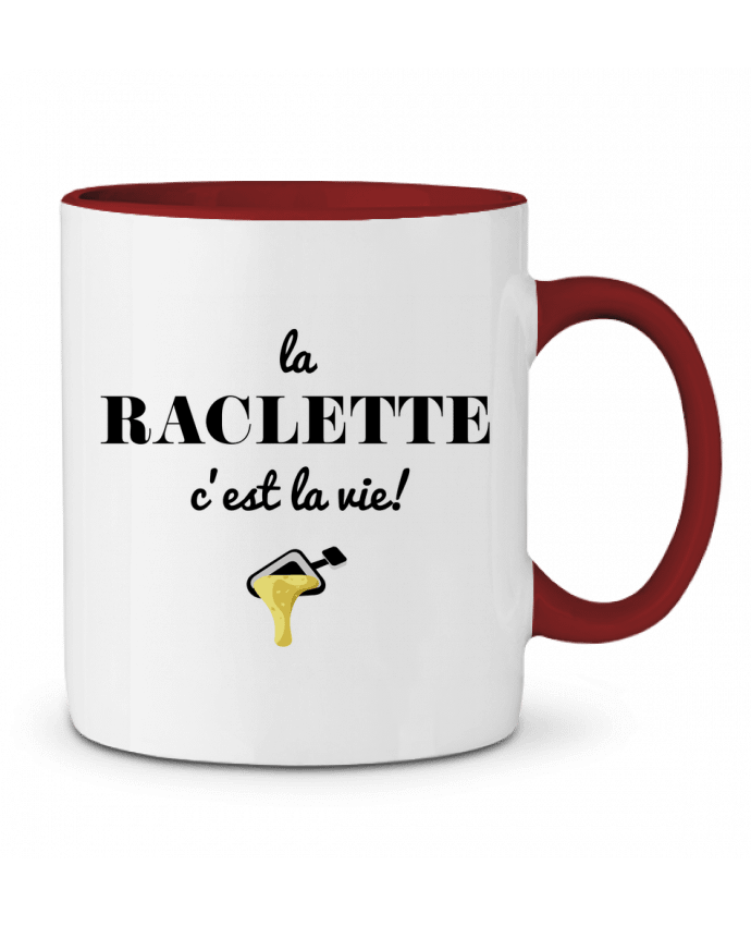 Mug bicolore La raclette c'est la vie La boutique de Laura