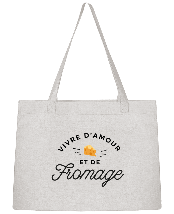 Sac Shopping Vivre d'amour et de fromage par Nana