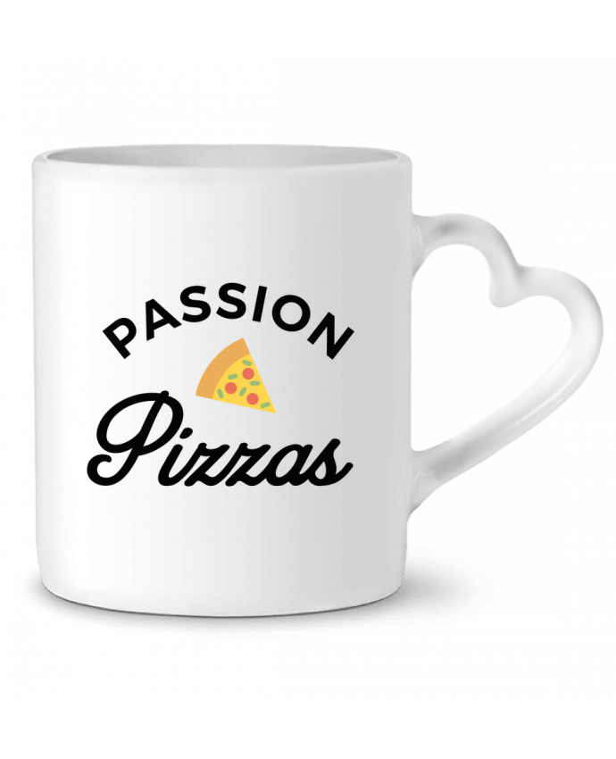 Mug coeur Passion Pizzas par Nana