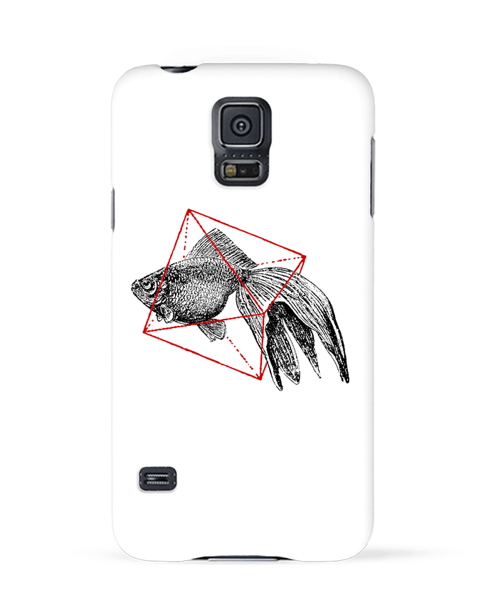 Case 3D Samsung Galaxy S5 Fish in geometrics II by Florent Bodart