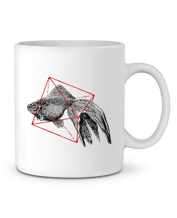 Ceramic Mug Fish in geometrics II by Florent Bodart