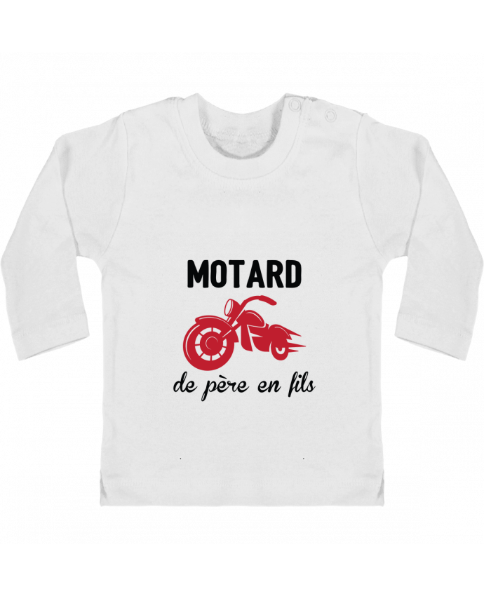 T-shirt bébé Motard de père en fils manches longues du designer tunetoo