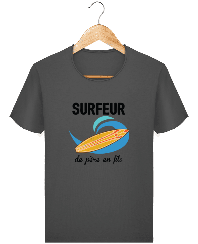  T-shirt Homme vintage Surfeur de père en fils par tunetoo