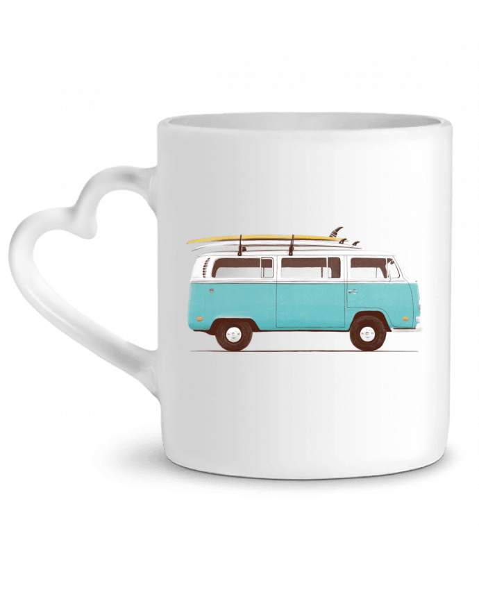 Mug coeur Blue van par Florent Bodart