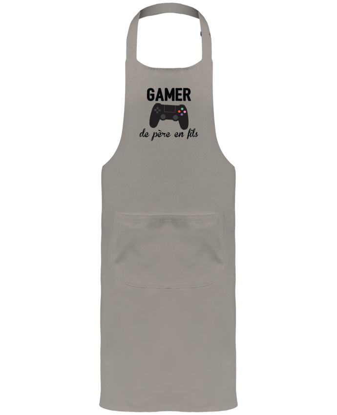 Tablier avec poches Gamer de père en fils par tunetoo