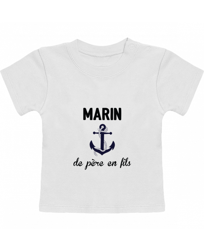 T-shirt bébé Marin de père en fils manches courtes du designer tunetoo