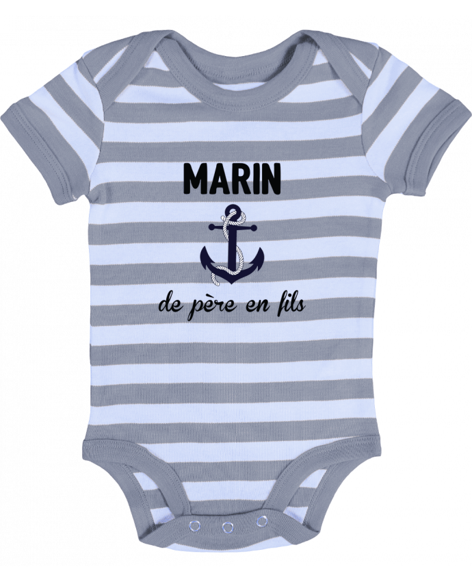 Body Bébé Rayé Marin de père en fils - tunetoo