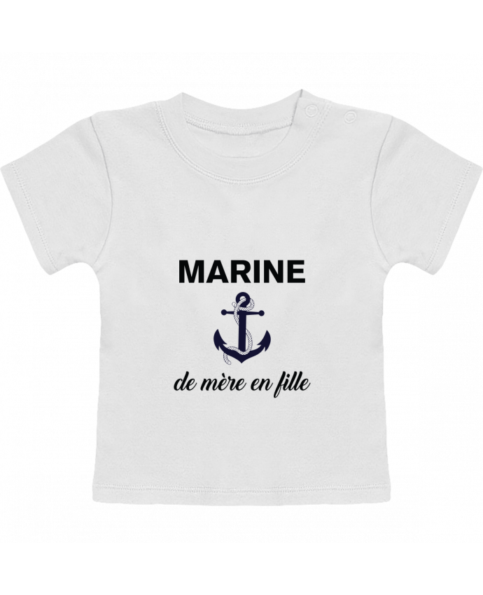 T-shirt bébé Marine de mère en fille manches courtes du designer tunetoo