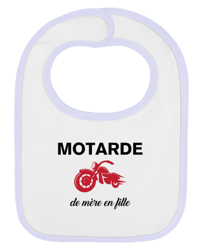 Bavoir bébé uni Motarde de mère en fille par tunetoo