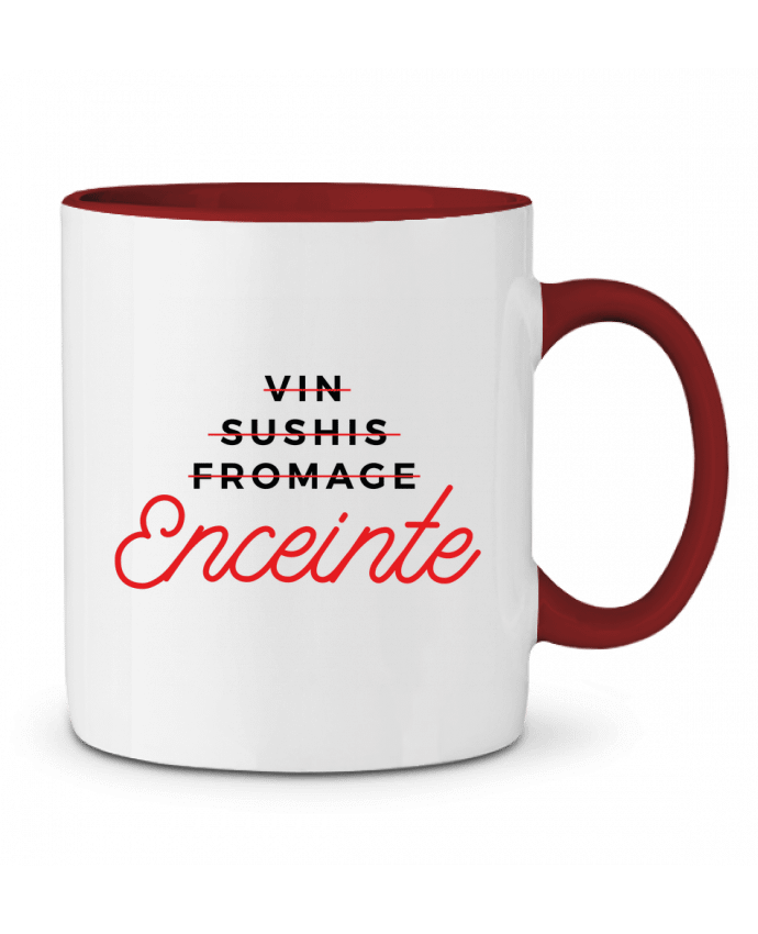 Mug bicolore Enceinte Nana