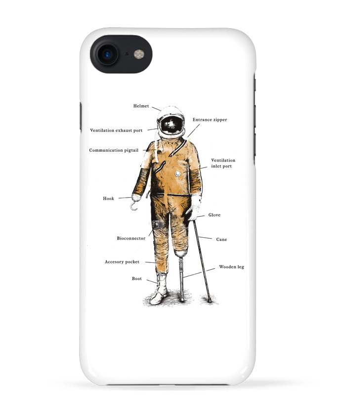 COQUE 3D Iphone 7 Astropirate with text de Florent Bodart