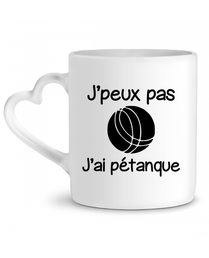 Mug Heart J'peux pas j'ai pétanque by Benichan