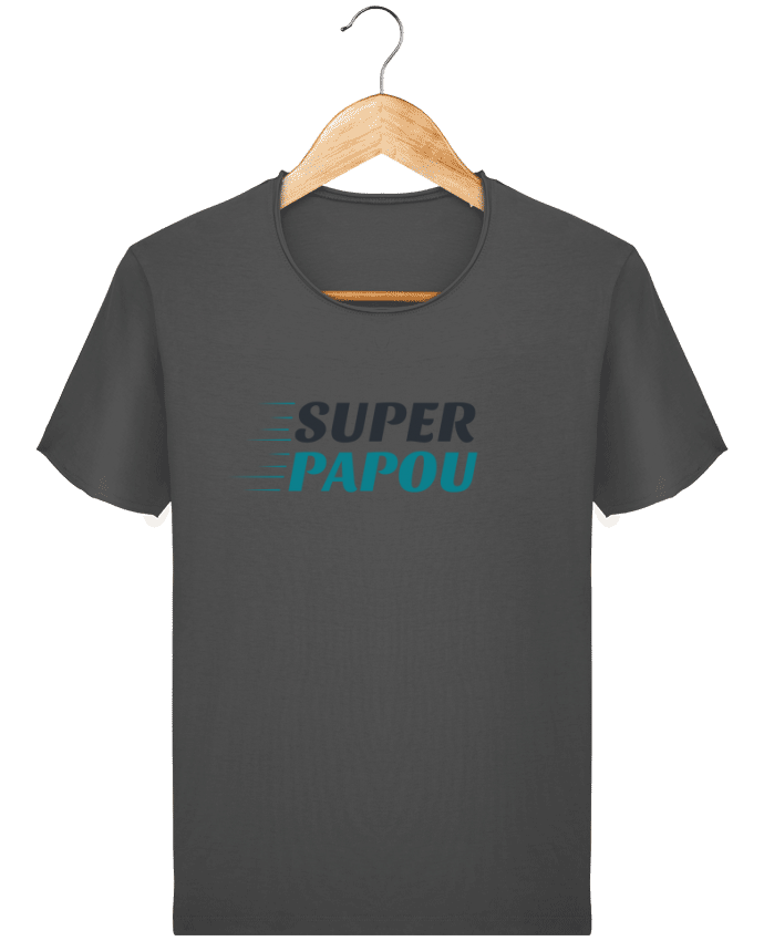  T-shirt Homme vintage Super Papou par tunetoo