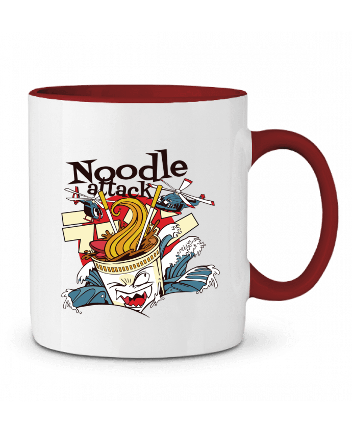 Mug bicolore El Ataque del Ramen Monstruoso MaaxLoL