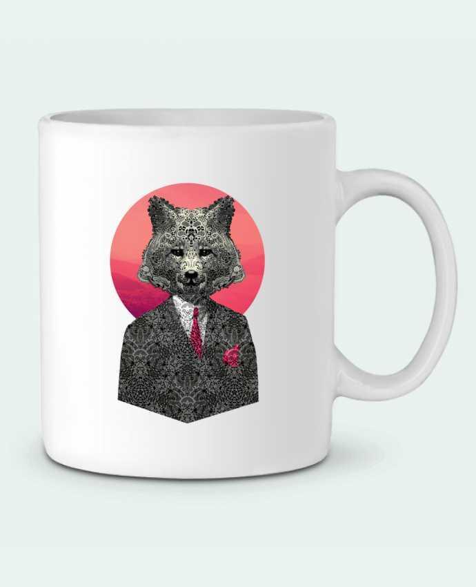 Ceramic Mug Very Important Fox by ali_gulec