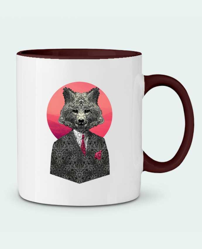 Two-tone Ceramic Mug Very Important Fox ali_gulec